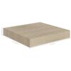 vidaXL Floating Wall Shelves 2 pcs Oak 23x23.5x3.8 cm MDF