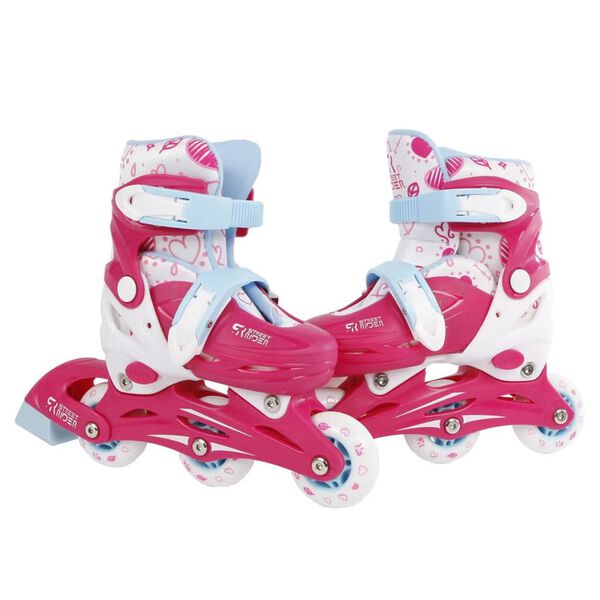 Street Rider Adjustable Inline Skates Pink Size 31-34