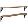 vidaXL Wall Shelves Wall-Mounted 2 pcs Artisan Oak 80 x 15 x 15.5 cm