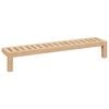 vidaXL Wall Hanging Rack Natural 62 x 10 x 12.5 cm Solid Walnut Wood