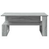vidaXL Coffee Table Grey Sonoma 90 x 50 x 40 cm Engineered Wood