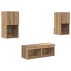 vidaXL TV Wall Cabinets 4 pcs Artisan Oak Engineered Wood