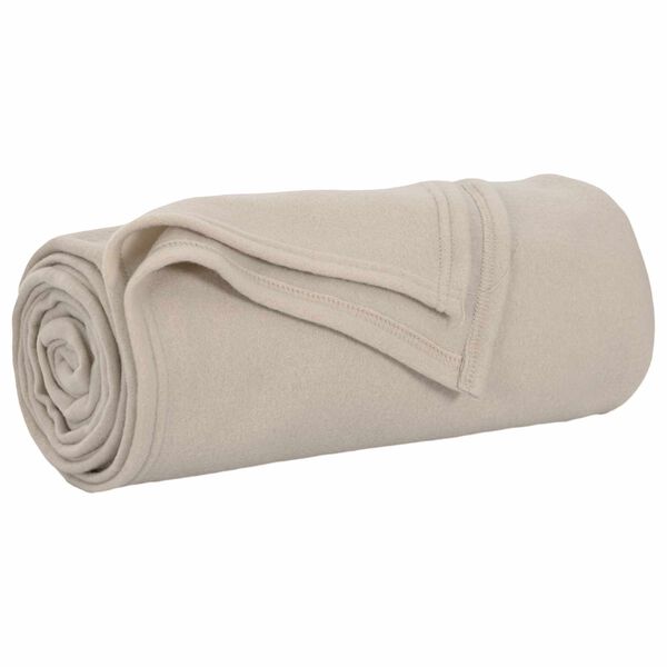 vidaXL Throw Blankets 24 pcs Beige 270 x 240 cm Fleece