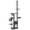 vidaXL Floor to Ceiling Cat Tree Dark Grey 220-240 cm