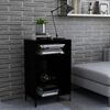 vidaXL Sideboard Black 57x35x90 cm Engineered Wood