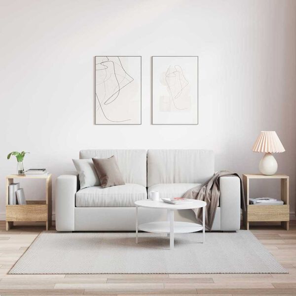 vidaXL Magazine Rack 2 pcs Sonoma Oak 35 x 30 x 45 cm