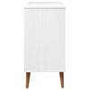 vidaXL Drawer Cabinet MOLDE White 80x40x80 cm Solid Wood Pine