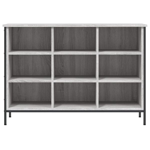 vidaXL Shoe Cabinet Grey Sonoma 100x35x70 cm Engineered Wood