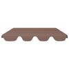 vidaXL Replacement Canopy for Garden Swing Brown 188/168x145/110 cm