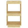 vidaXL Book Cabinet 40x35x71 cm Solid Pinewood
