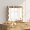 vidaXL Vanity Mirror Rectangular Sonoma Oak 60 x 55 x 18 cm