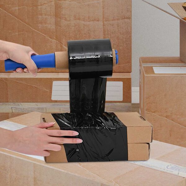 vidaXL Stretch Films 10 pcs Black 23 µm 10 cm x 150 m