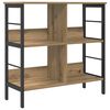 vidaXL Bookshelf 4-Tier 82 x 32 x 79 cm Engineered Wood Artisan Oak