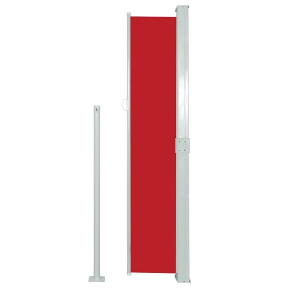 vidaXL Patio Retractable Side Awning 170x300 cm Red