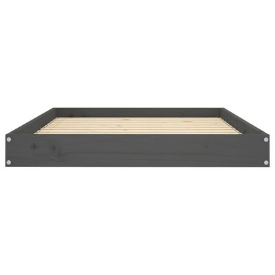 vidaXL Dog Bed Grey 101.5x74x9 cm Solid Wood Pine