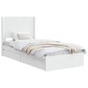 vidaXL Bed Frame with Storage and Headboard White 90 x 190 cm