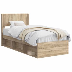 vidaXL Bed Frame with Storage and Headboard 3 pcs Engineered Wood