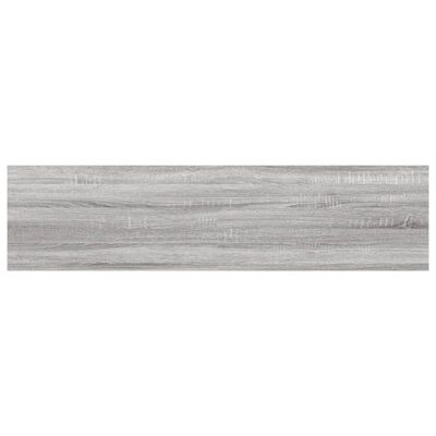 vidaXL Wall Shelves 4 pcs Grey Sonoma 40x10x1.5 cm Engineered Wood