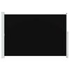 vidaXL Patio Retractable Side Awning 200x300 cm Black