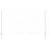 vidaXL Outdoor Wild Fence with Posts 25 x 1.2 m Galvanised Steel Mesh