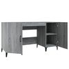 vidaXL Desk Grey Sonoma 140x50x75 cm Engineered Wood