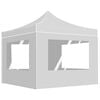 vidaXL Professional Folding Party Tent with Walls Aluminium 2x2m White