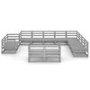 vidaXL 12 Piece Garden Lounge Set Grey Solid Pinewood