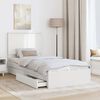 vidaXL Storage Bed with Headboard White 75 x 190 cm Engineered Wood