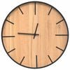 vidaXL Wall Clock Brown &Oslash;39 cm Iron and Engineered Wood