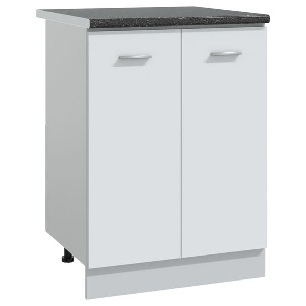 vidaXL Kitchen Countertop Black with Granite Texture 60x60x2.8 cm Engineered Wood