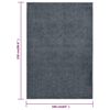 vidaXL Rug Short Pile 160x230 cm Anthracite