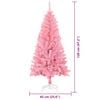 vidaXL Christmas Tree with 150 LEDs with Stand Pink 120 cm PVC