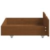 vidaXL Bed Frame without Mattress Honey Brown Solid Wood 140x200 cm (322078+321987)