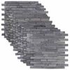 vidaXL Mosaic Tiles Grey 30 x 30 cm Marble