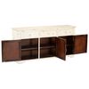 vidaXL Sideboard White 160x40x80 cm Solid Mango Wood
