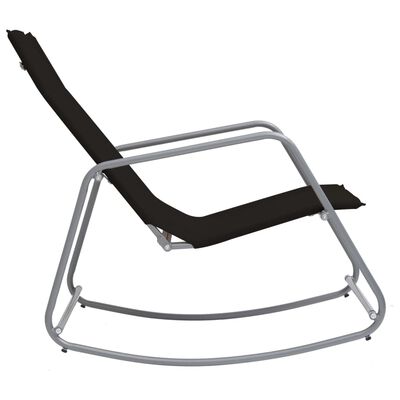 vidaXL Garden Swing Chair Black 95x54x85 cm Textilene