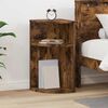 vidaXL End Table Smoked Oak 29.6 x 29.6 x 60 cm Engineered Wood
