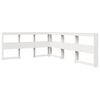 vidaXL Bookcase Bed without Mattress White 150x200 cm Solid Wood Pine