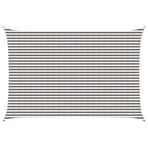 vidaXL Sunshade Sail Light Grey and White 4 x 6 m HDPE