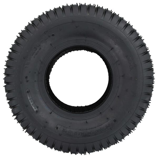 vidaXL Wheelbarrow Tyres 2 pcs 15x6.00-6 4PR Rubber