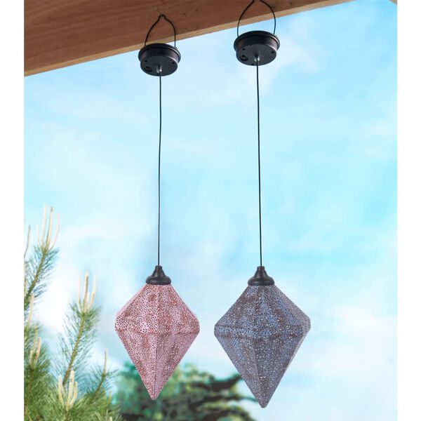 Luxform Solar LED Garden Hanging Light Oriental Myra Blue