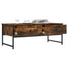 vidaXL Coffee Table Smoked Oak 101x49x39.5 cm Engineered Wood