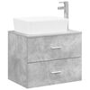 vidaXL Bathroom Furniture Set Concrete Grey Engineered Wood