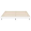 vidaXL Bed Frame without Mattress High Gloss White 180x200 cm Super King