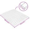 vidaXL Bed Slats Replacement with 17 Slats 100x200 cm