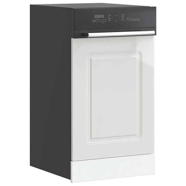 vidaXL Dishwasher Panel&nbsp;Kalmar&nbsp;High Gloss White&nbsp;45x1.5x67 cm Engineered Wood