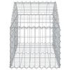 vidaXL Arched Gabion Basket 100x50x40/60 cm Galvanised Iron