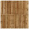 vidaXL Hit and Miss Fence Panel Pinewood 180x180 cm
