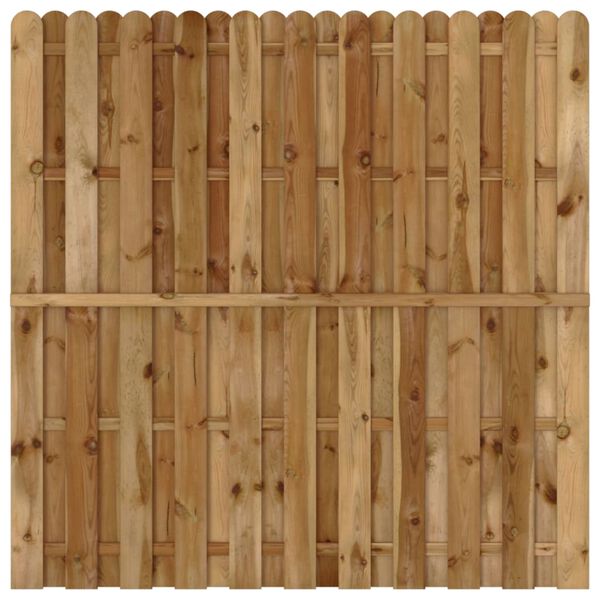 vidaXL Hit and Miss Fence Panel Pinewood 180x180 cm