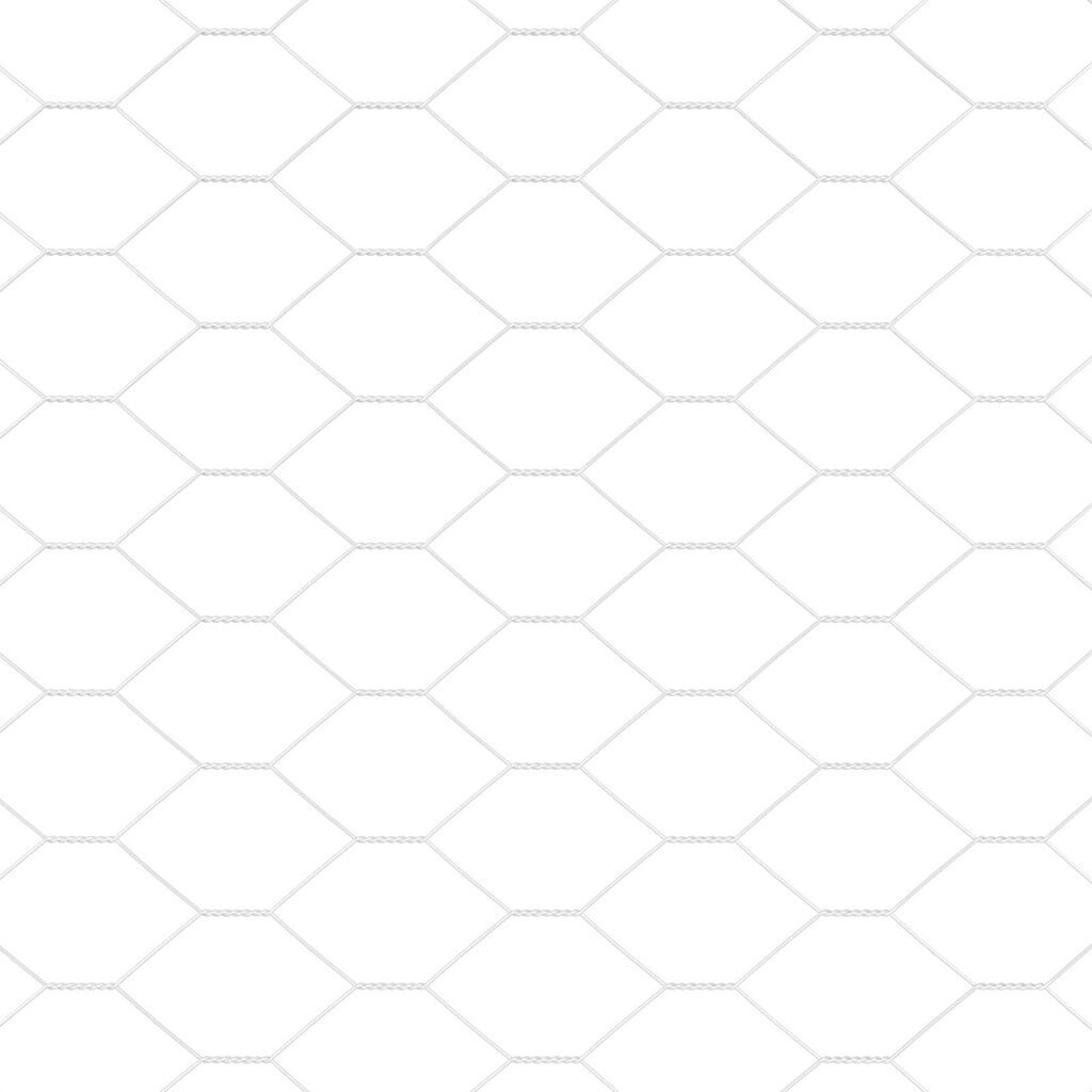 vidaXL Hexagon Fence Silver 5000 x 0.05 x 80 cm Galvanised steel